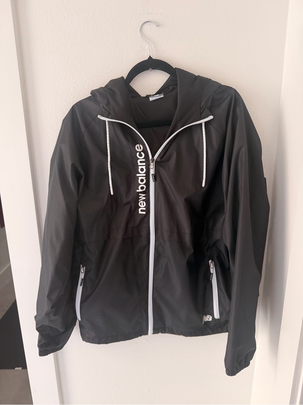 New Balance Black Hooded Athletic Jacket